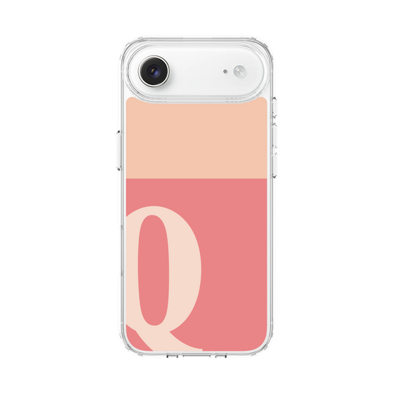 スリムプロテクションケース［ オリジナル - initial two tone - Q pink ］