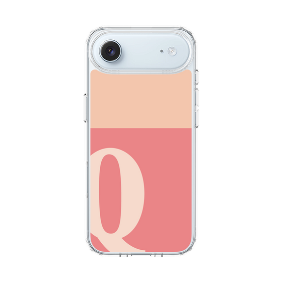 スリムプロテクションケース［ オリジナル - initial two tone - Q pink ］