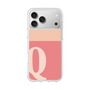 スリムプロテクションケース［ オリジナル - initial two tone - Q pink ］
