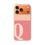 スリムプロテクションケース［ オリジナル - initial two tone - Q pink ］