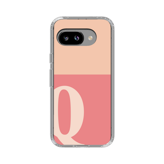 スリムプロテクションケース［ オリジナル - initial two tone - Q pink ］