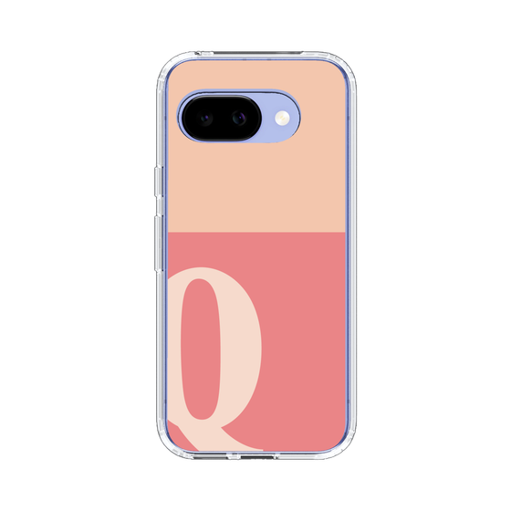 スリムプロテクションケース［ オリジナル - initial two tone - Q pink ］