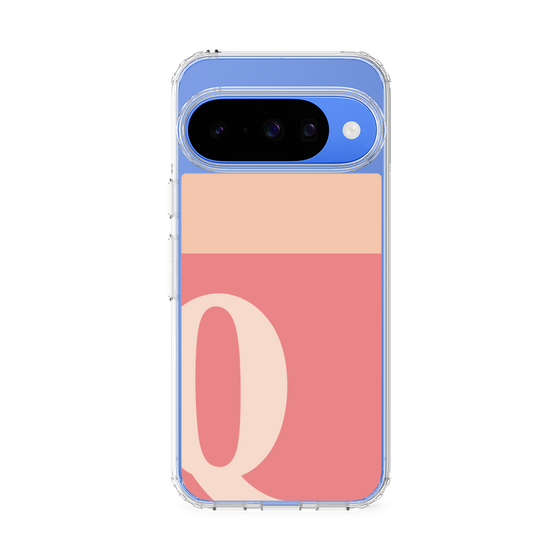 スリムプロテクションケース［ オリジナル - initial two tone - Q pink ］