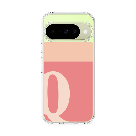 スリムプロテクションケース［ オリジナル - initial two tone - Q pink ］