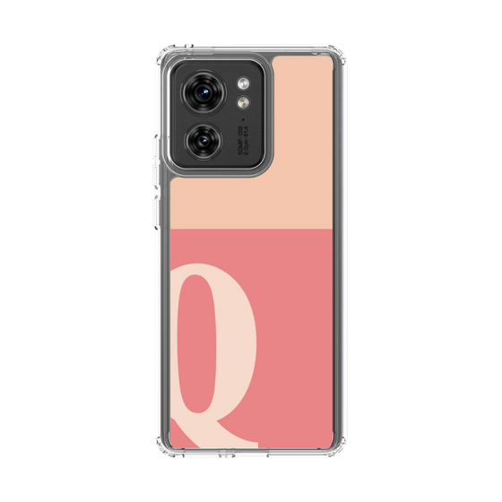 スリムプロテクションケース［ オリジナル - initial two tone - Q pink ］