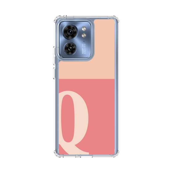 スリムプロテクションケース［ オリジナル - initial two tone - Q pink ］