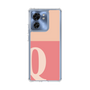 スリムプロテクションケース［ オリジナル - initial two tone - Q pink ］