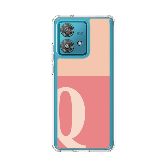 スリムプロテクションケース［ オリジナル - initial two tone - Q pink ］