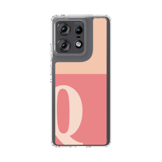 スリムプロテクションケース［ オリジナル - initial two tone - Q pink ］