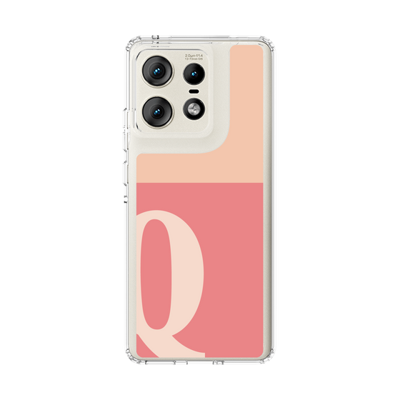 スリムプロテクションケース［ オリジナル - initial two tone - Q pink ］