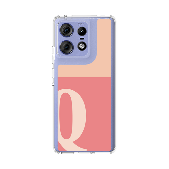 スリムプロテクションケース［ オリジナル - initial two tone - Q pink ］