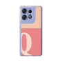 スリムプロテクションケース［ オリジナル - initial two tone - Q pink ］