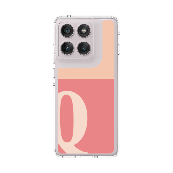 スリムプロテクションケース［ オリジナル - initial two tone - Q pink ］