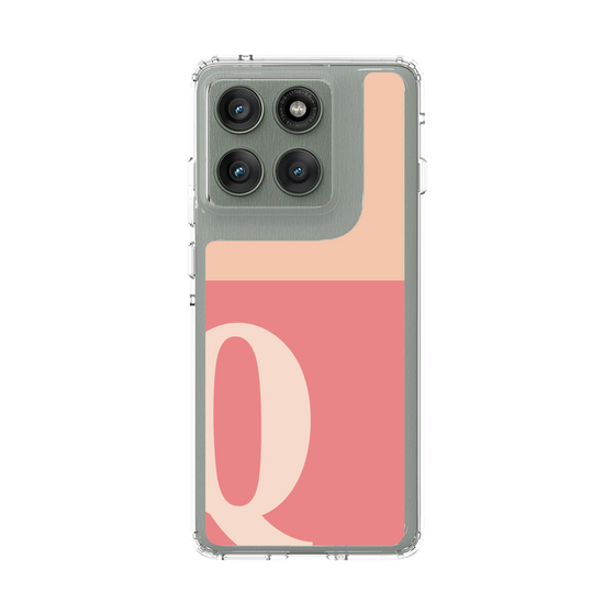 スリムプロテクションケース［ オリジナル - initial two tone - Q pink ］