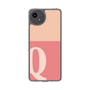 スリムプロテクションケース［ オリジナル - initial two tone - Q pink ］