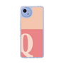 スリムプロテクションケース［ オリジナル - initial two tone - Q pink ］