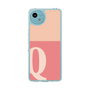 スリムプロテクションケース［ オリジナル - initial two tone - Q pink ］