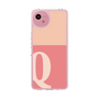 スリムプロテクションケース［ オリジナル - initial two tone - Q pink ］