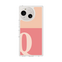 スリムプロテクションケース［ オリジナル - initial two tone - Q pink ］