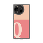 スリムプロテクションケース［ オリジナル - initial two tone - Q pink ］