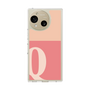 スリムプロテクションケース［ オリジナル - initial two tone - Q pink ］
