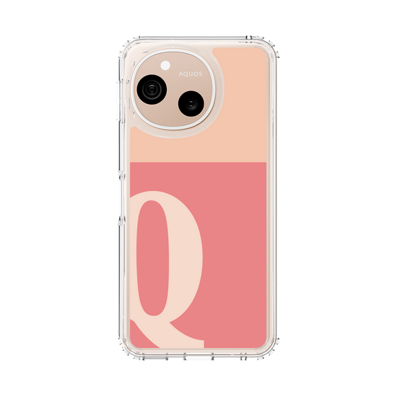 スリムプロテクションケース［ オリジナル - initial two tone - Q pink ］