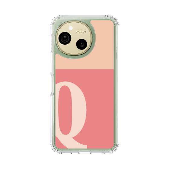 スリムプロテクションケース［ オリジナル - initial two tone - Q pink ］