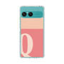 スリムプロテクションケース［ オリジナル - initial two tone - Q pink ］