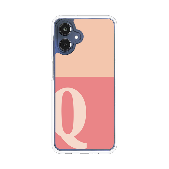 スリムプロテクションケース［ オリジナル - initial two tone - Q pink ］