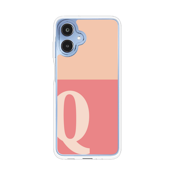 スリムプロテクションケース［ オリジナル - initial two tone - Q pink ］