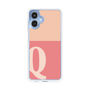 スリムプロテクションケース［ オリジナル - initial two tone - Q pink ］