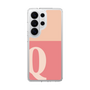 スリムプロテクションケース［ オリジナル - initial two tone - Q pink ］