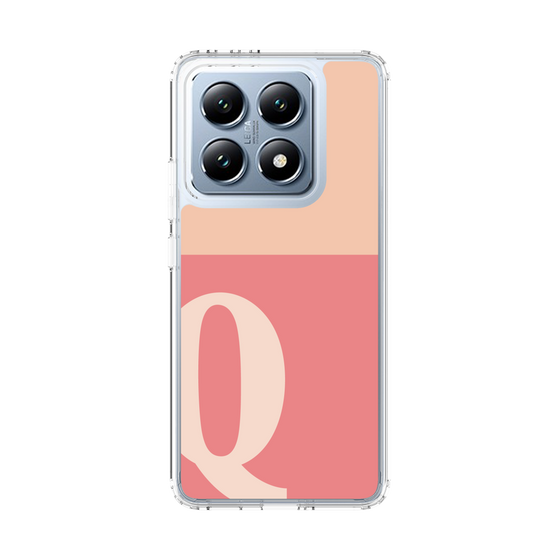 スリムプロテクションケース［ オリジナル - initial two tone - Q pink ］