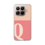 スリムプロテクションケース［ オリジナル - initial two tone - Q pink ］