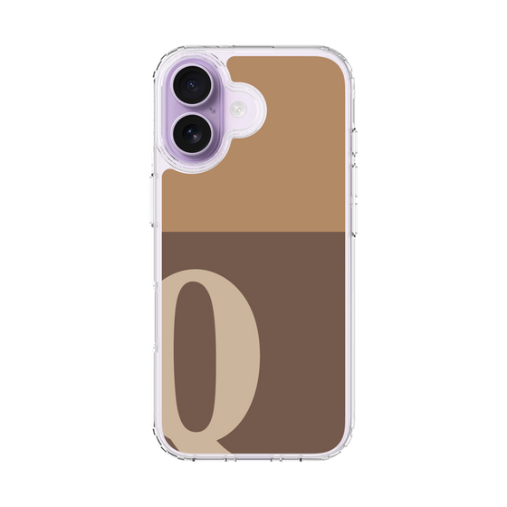 スリムプロテクションケース［ オリジナル - initial two tone - Q brown ］