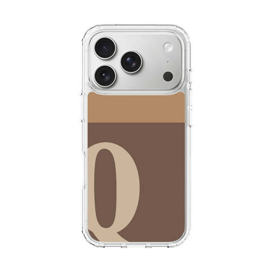 スリムプロテクションケース［ オリジナル - initial two tone - Q brown ］