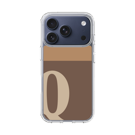 スリムプロテクションケース［ オリジナル - initial two tone - Q brown ］