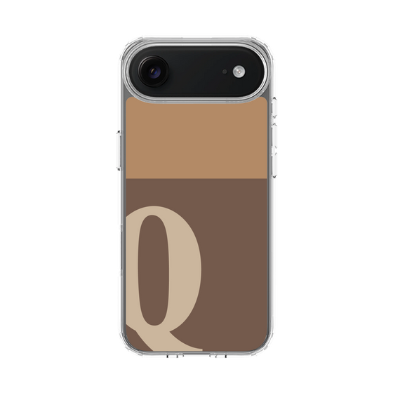 スリムプロテクションケース［ オリジナル - initial two tone - Q brown ］