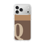 スリムプロテクションケース［ オリジナル - initial two tone - Q brown ］