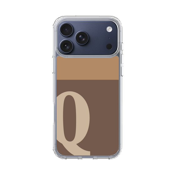 スリムプロテクションケース［ オリジナル - initial two tone - Q brown ］