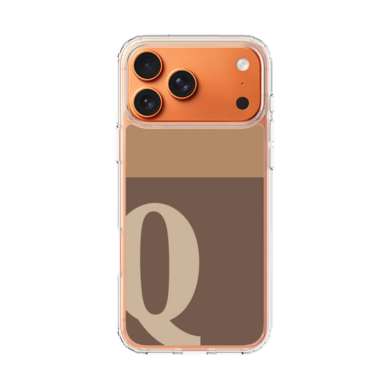 スリムプロテクションケース［ オリジナル - initial two tone - Q brown ］