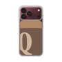 スリムプロテクションケース［ オリジナル - initial two tone - Q brown ］