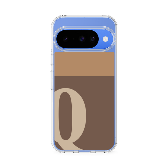 スリムプロテクションケース［ オリジナル - initial two tone - Q brown ］