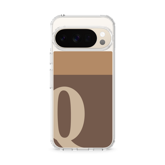 スリムプロテクションケース［ オリジナル - initial two tone - Q brown ］