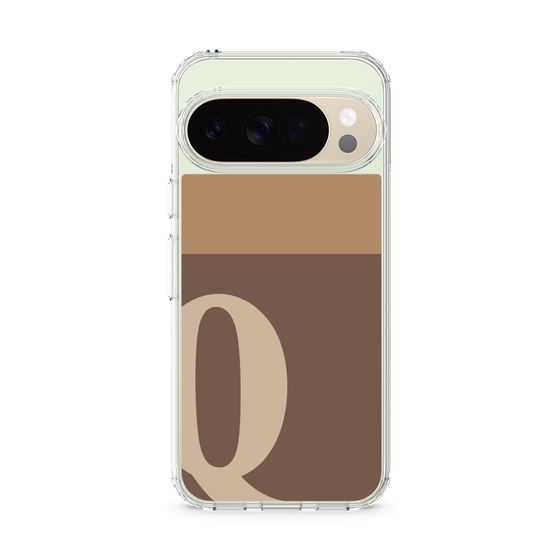 スリムプロテクションケース［ オリジナル - initial two tone - Q brown ］