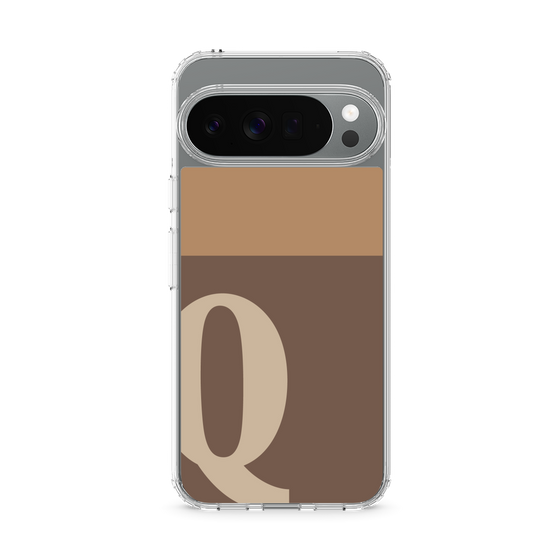 スリムプロテクションケース［ オリジナル - initial two tone - Q brown ］