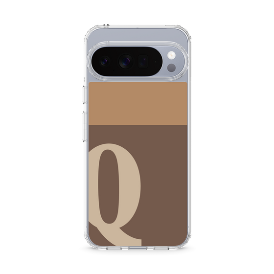 スリムプロテクションケース［ オリジナル - initial two tone - Q brown ］