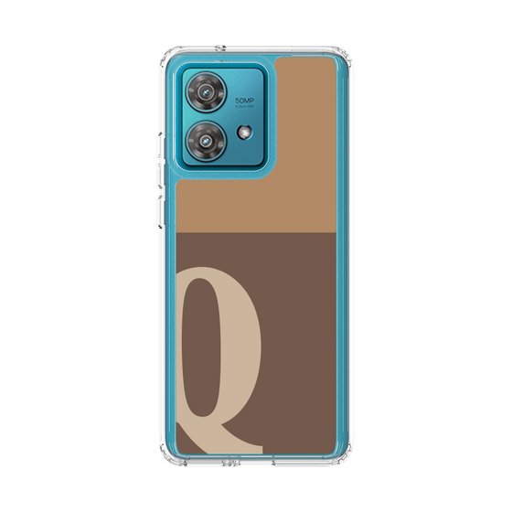 スリムプロテクションケース［ オリジナル - initial two tone - Q brown ］
