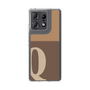 スリムプロテクションケース［ オリジナル - initial two tone - Q brown ］