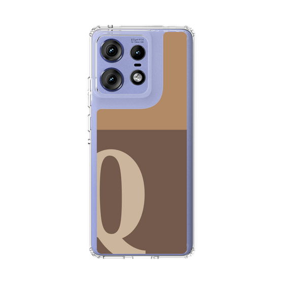 スリムプロテクションケース［ オリジナル - initial two tone - Q brown ］